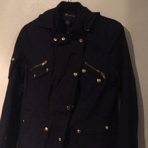 INC OUTERWEAR JACKET WITH HOOD GREAT FOR TRAVEL -